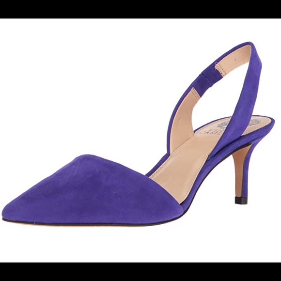 purple slingbacks